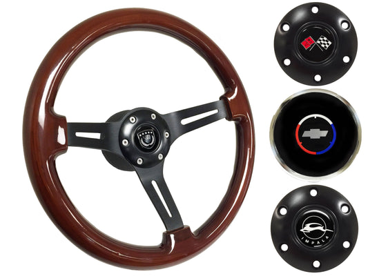 1955-68 Impala Steering Wheel Kit | Walnut Wood | ST3027