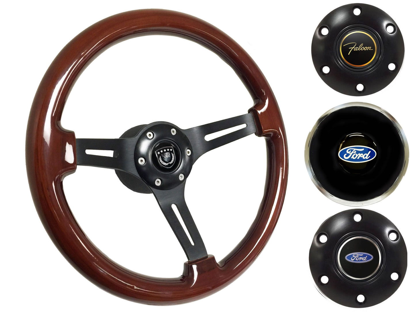 1970 Ford Falcon Steering Wheel Kit | Walnut Wood | ST3027
