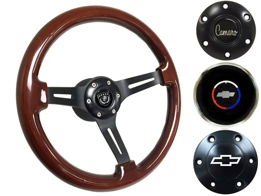 1969-89 Camaro Steering Wheel Kit | Walnut Wood | ST3027