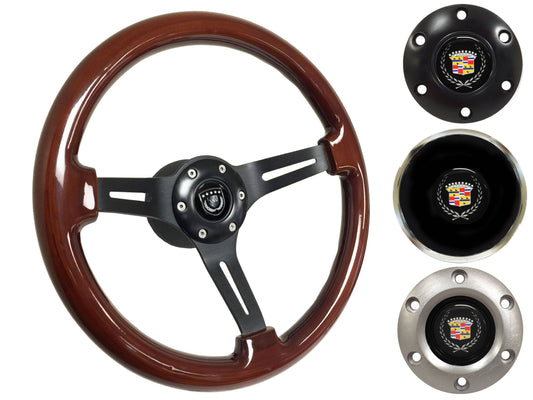 1969-89 Cadillac Steering Wheel Kit | Walnut Wood | ST3027