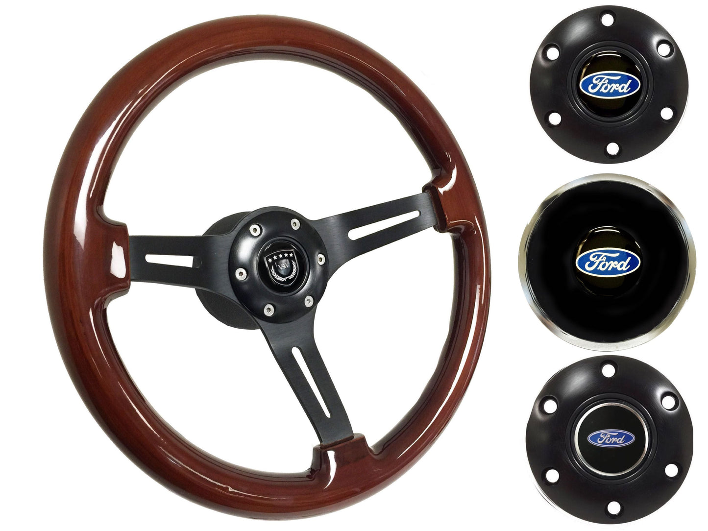 1965-69 Ford Ranchero Steering Wheel Kit | Walnut Wood | ST3027