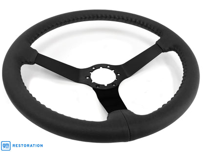 VSW S6 Step Series Steering Wheel | Black Leather, Black | ST3029BLK