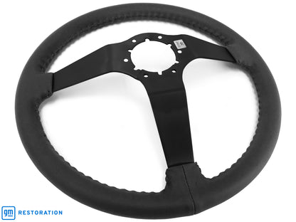 VSW S6 Step Series Steering Wheel | Black Leather, Black | ST3029BLK