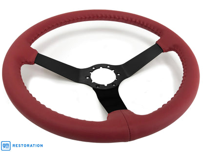 VSW S6 Step Series Steering Wheel | Red Leather, Black | ST3029RED