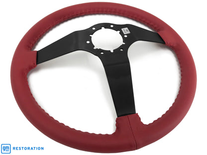 VSW S6 Step Series Steering Wheel | Red Leather, Black | ST3029RED