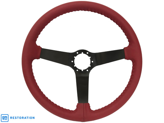 VSW S6 Step Series Steering Wheel | Red Leather, Black | ST3029RED