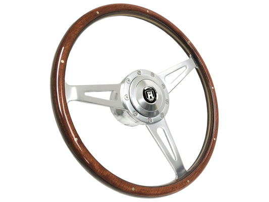 Volkswagen 9-Bolt Steering Wheel Castle Kit | Walnut Wood / Premium Billet
