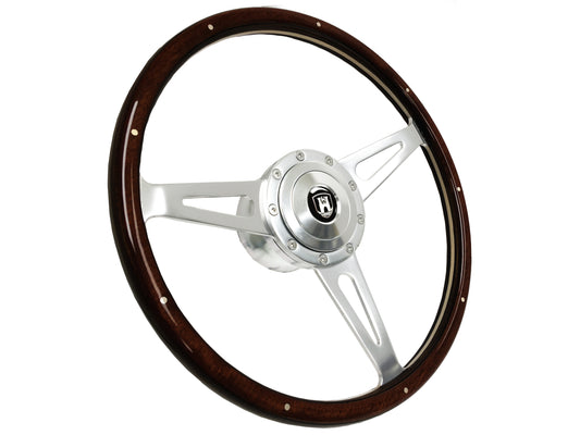 Volkswagen 9-Bolt Steering Wheel Castle Kit | Espresso Stained Wood / Premium Billet (Copy)