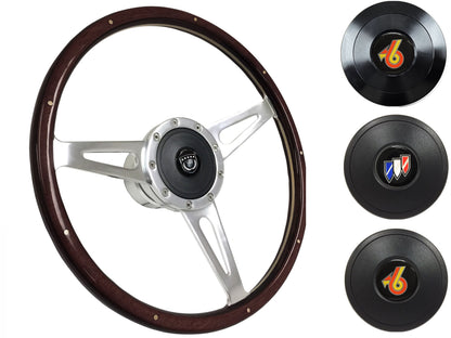 1969-89 Buick Steering Wheel Kit | Deluxe Espresso Wood | ST3053A