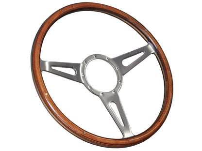 1962-68 Chevy Nova Steering Wheel Kit | Deluxe Walnut Wood | ST3053