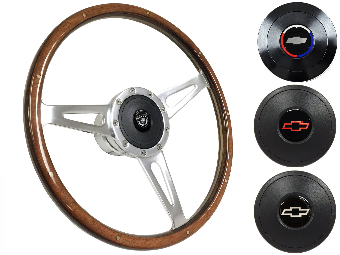 1967-68 El Camino Steering Wheel Kit | Deluxe Walnut Wood | ST3053