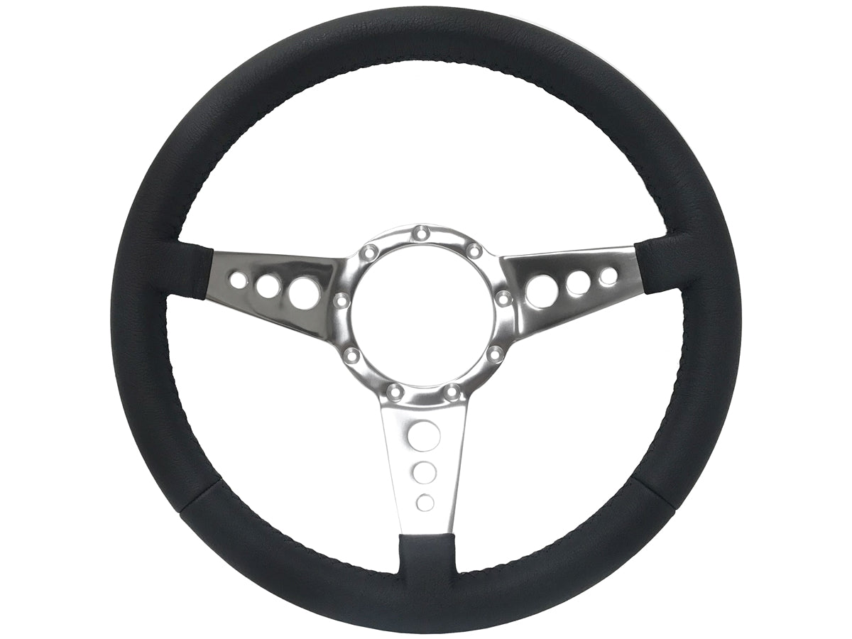 1967 Corvette Steering Wheel Kit | Black Leather | ST3056