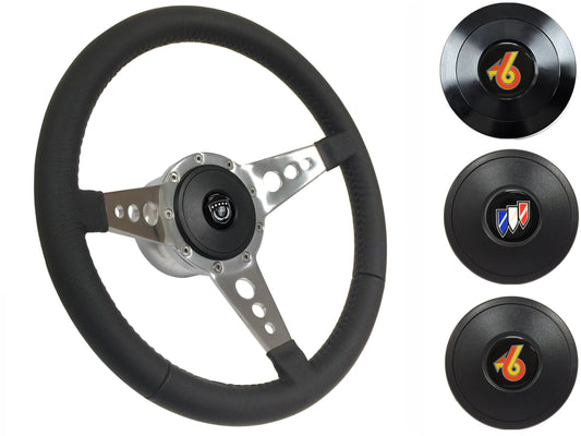 1967-68 Buick Steering Wheel Kit | Black Leather | ST3056