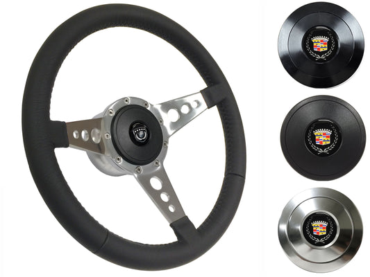 1969-89 Cadillac Steering Wheel Kit | Black Leather | ST3056