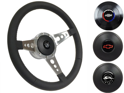 1969-85 Impala Steering Wheel Kit | Black Leather | ST3056