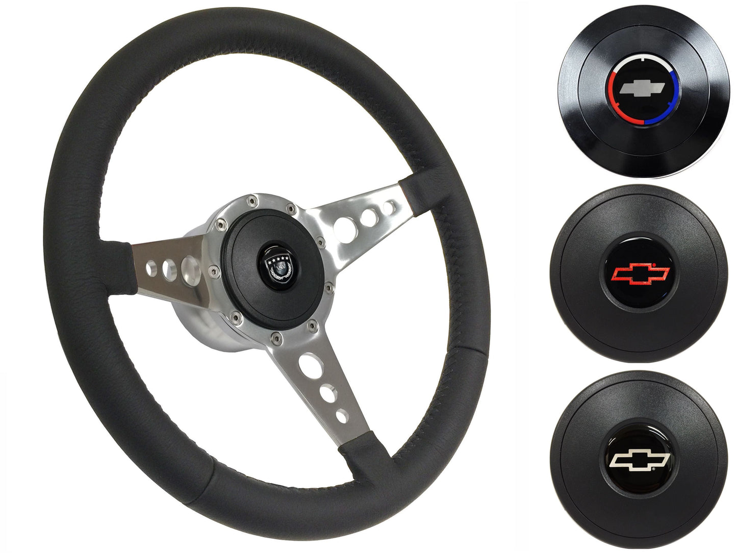 1970-88 Monte Carlo Steering Wheel Kit | Black Leather | ST3056