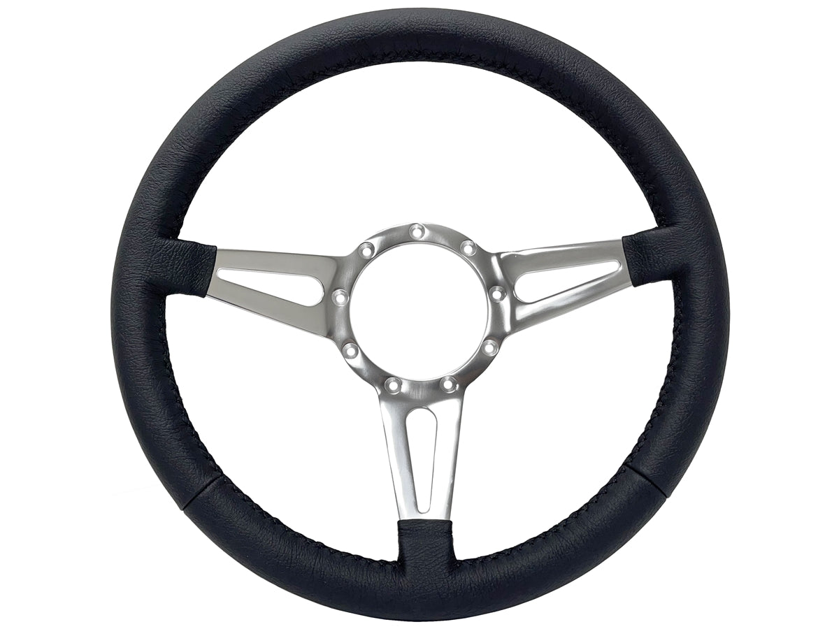 1964.5 Ford Mustang Steering Wheel Kit | Black Leather