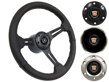 1969-89 Cadillac Steering Wheel Kit | Black Leather | ST3060BLK