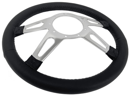 1969-89 Buick Telescopic Steering Wheel Kit | Black Leather | ST3070