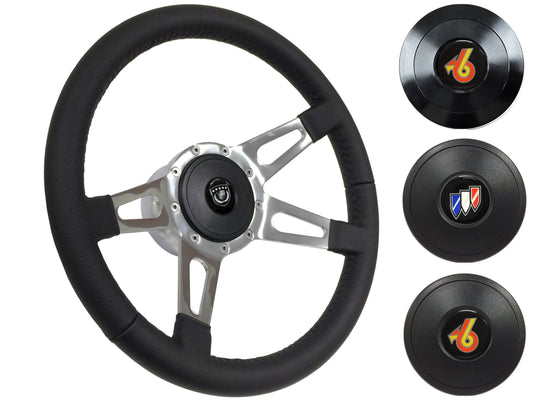 1967-68 Buick Steering Wheel Kit | Black Leather | ST3070