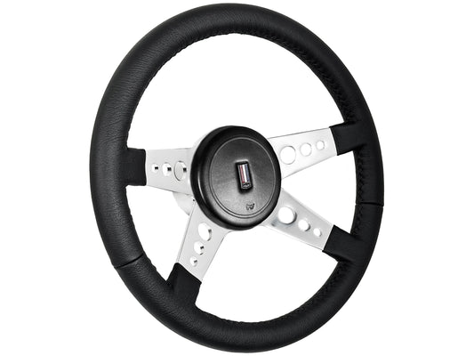 1982-89 Camaro Steering Wheel Kit | Black Leather | OE Horn Button