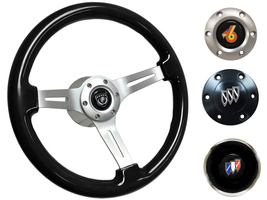 1969-89 Buick Steering Wheel Kit | Black Ash Wood | ST3074