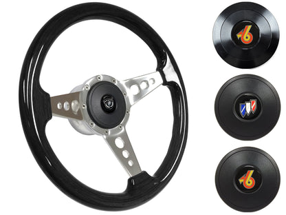 1969-89 Buick Steering Wheel Kit | Black Ash Wood | ST3075