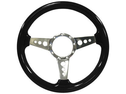 1964.5 Ford Mustang Steering Wheel Kit | Black Ash Wood