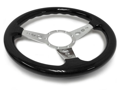 1970 Ford Falcon Steering Wheel Kit | Black Ash Wood | ST3075