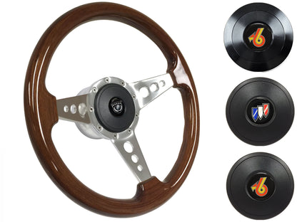 1969-89 Buick Telescopic Steering Wheel Kit | Mahogany Wood | ST3076
