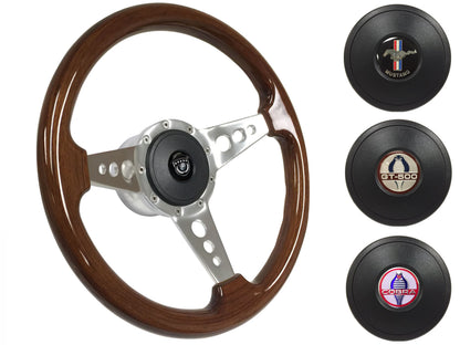 1979-82 Ford Mustang Steering Wheel Kit | Mahogany Wood | ST3076