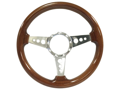 1990-2005 Corvette Steering Wheel Kit | Mahogany Wood | ST3076