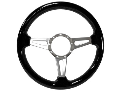 1964.5 Ford Mustang Steering Wheel Kit | Black Ash Wood