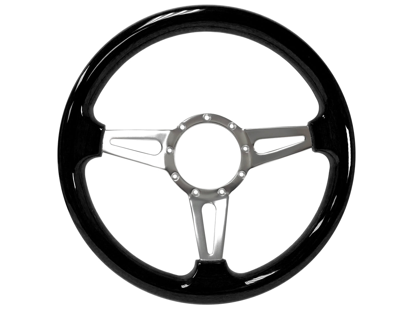 1970-76 Ford Torino Steering Wheel Kit | Black Ash Wood | ST3077