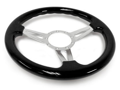 1964.5 Ford Mustang Steering Wheel Kit | Black Ash Wood