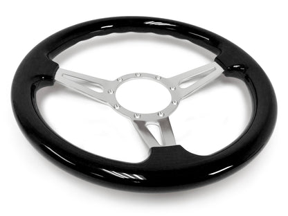 1974-94 Chevy Truck, GMC Steering Wheel Kit | Black Ash Wood | ST3077