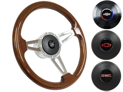 1960-73 Chevy Truck, GMC Steering Wheel Kit | Mahogany Wood | ST3078