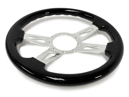 1964.5 Ford Mustang Steering Wheel Kit | Black Ash Wood