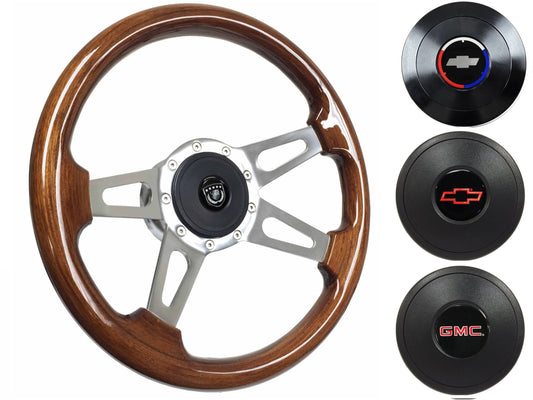 1960-73 Chevy Truck, GMC Steering Wheel Kit | Walnut Wood | ST3080