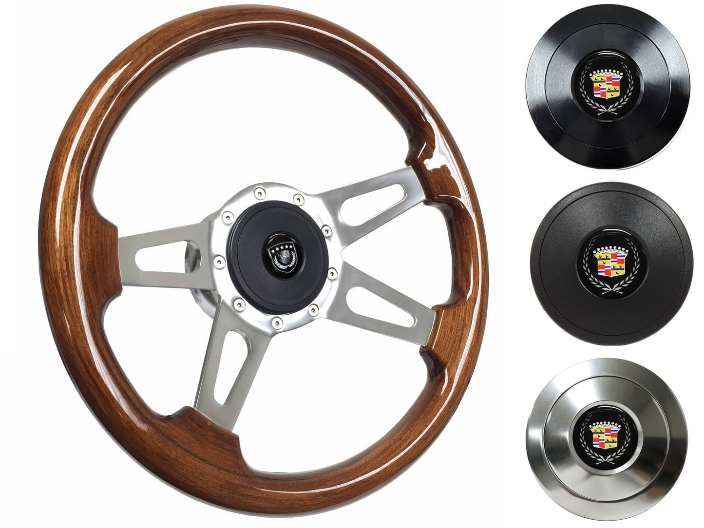 1969-89 Cadillac Steering Wheel Kit | Walnut Wood | ST3080