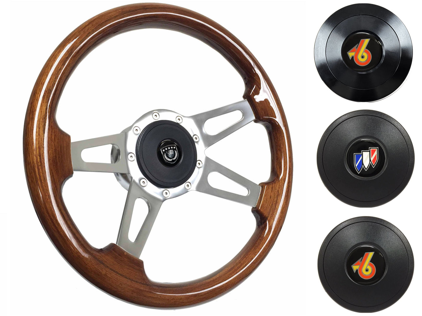 1969-89 Buick Telescopic Steering Wheel Kit | Walnut Wood | ST3080