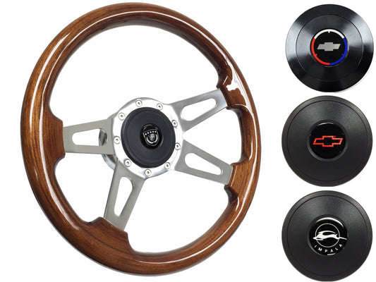 1969-85 Impala Steering Wheel Kit | Walnut Wood | ST3080