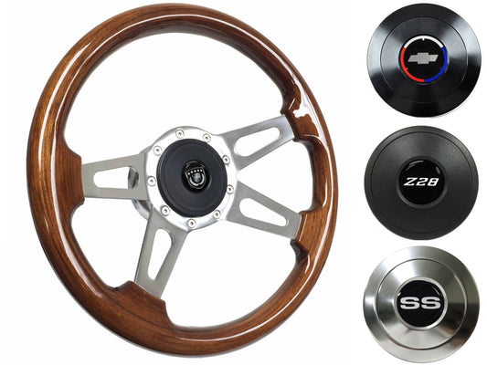 1969-89 Camaro Steering Wheel Kit | Walnut Wood | ST3080