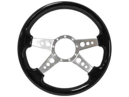 1959-62Ford Galaxie Steering Wheel Kit | Black Ash Wood | ST3081
