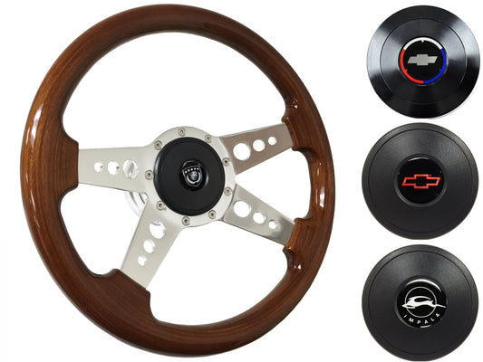 1969-85 Impala Steering Wheel Kit | Mahogany Wood | ST3082