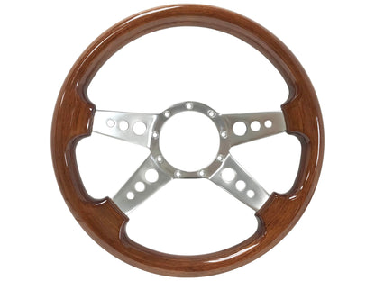 1964.5 Ford Mustang Steering Wheel Kit | Mahogany Wood