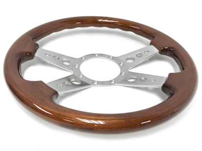 1964.5 Ford Mustang Steering Wheel Kit | Mahogany Wood