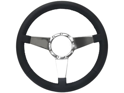 1969-89 Buick Telescopic Steering Wheel Kit | Black Leather | ST3087