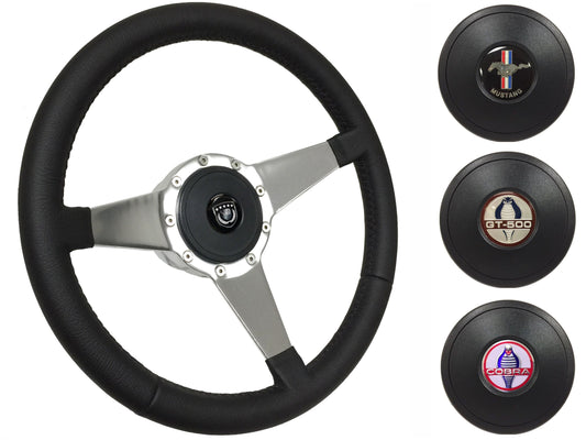 1979-82 Ford Mustang Steering Wheel Kit | Black Leather | ST3087