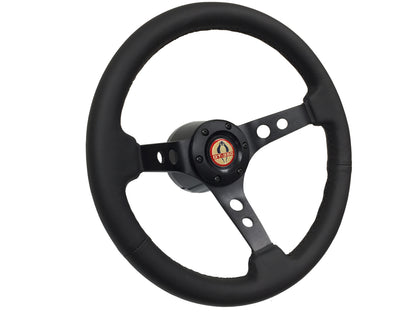 1964.5 Ford Mustang Steering Wheel Kit | Black Leather